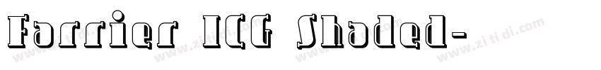 Farrier ICG Shaded字体转换